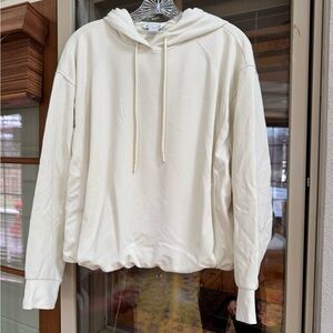 Athleta Cream Hoodie Sweatshirt